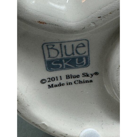 Blue Sky Christmas 2011 Ceramic Snowman Tealight Candle Holder READ - Picture 9 of 9